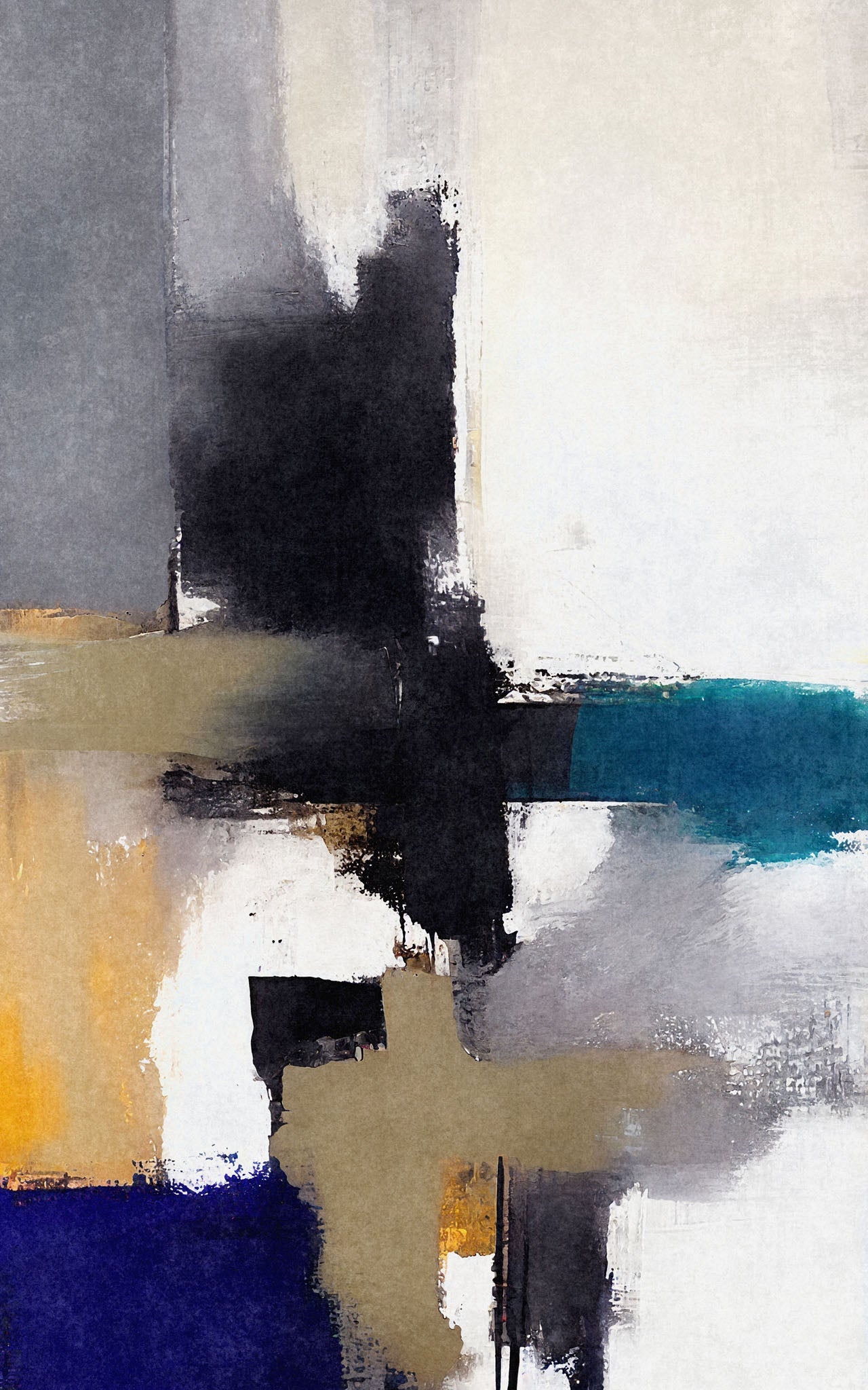 Abstract Geometric Canvas Wall Art