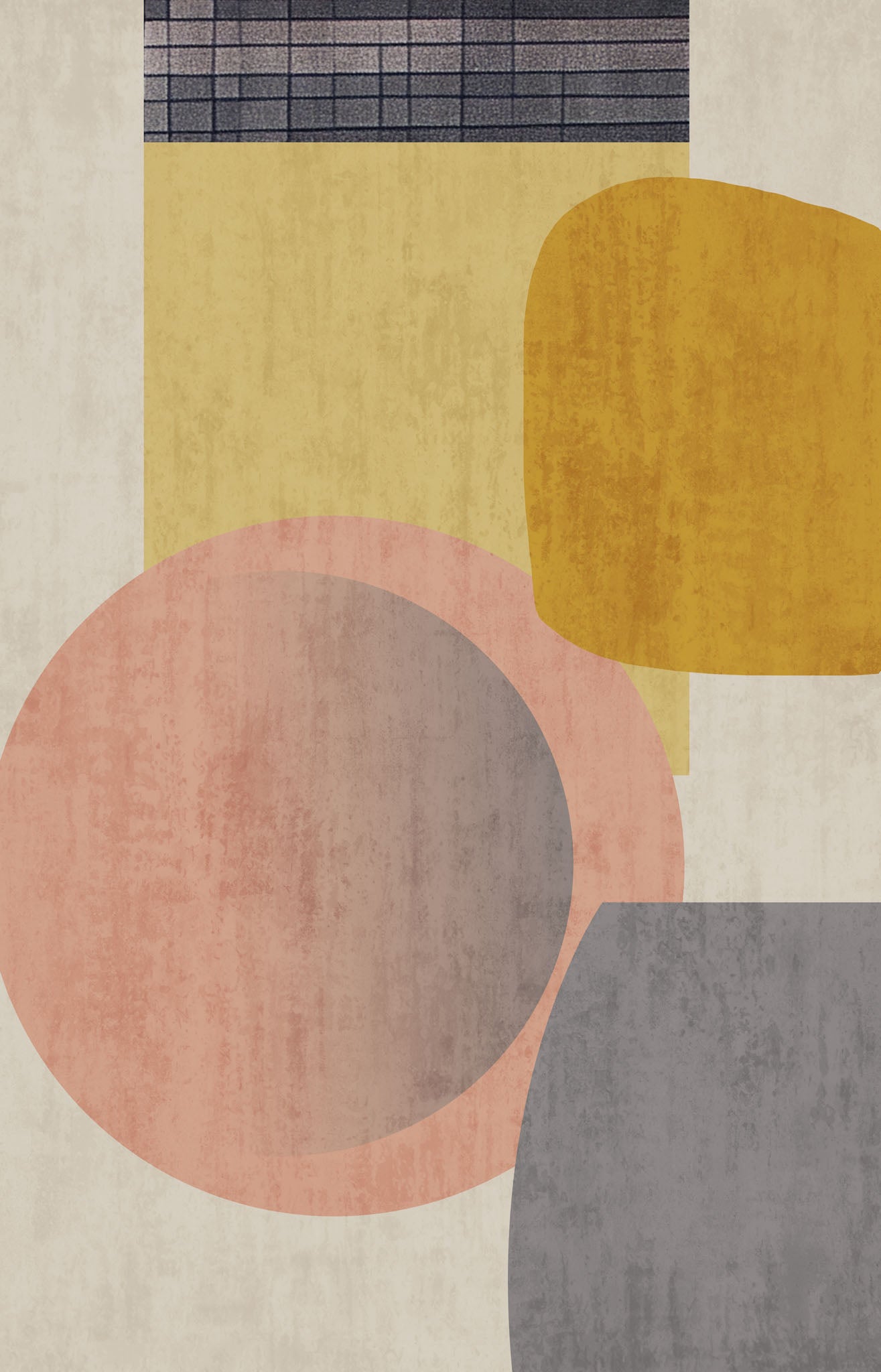 Abstract Geometric Shapes Wall Art