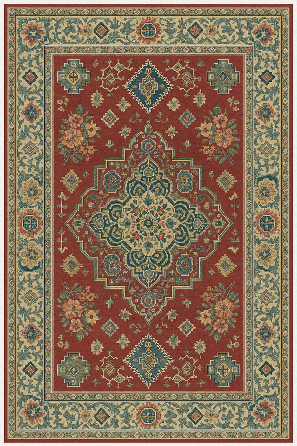Traditional Persian Inspired Wall Tapestry
