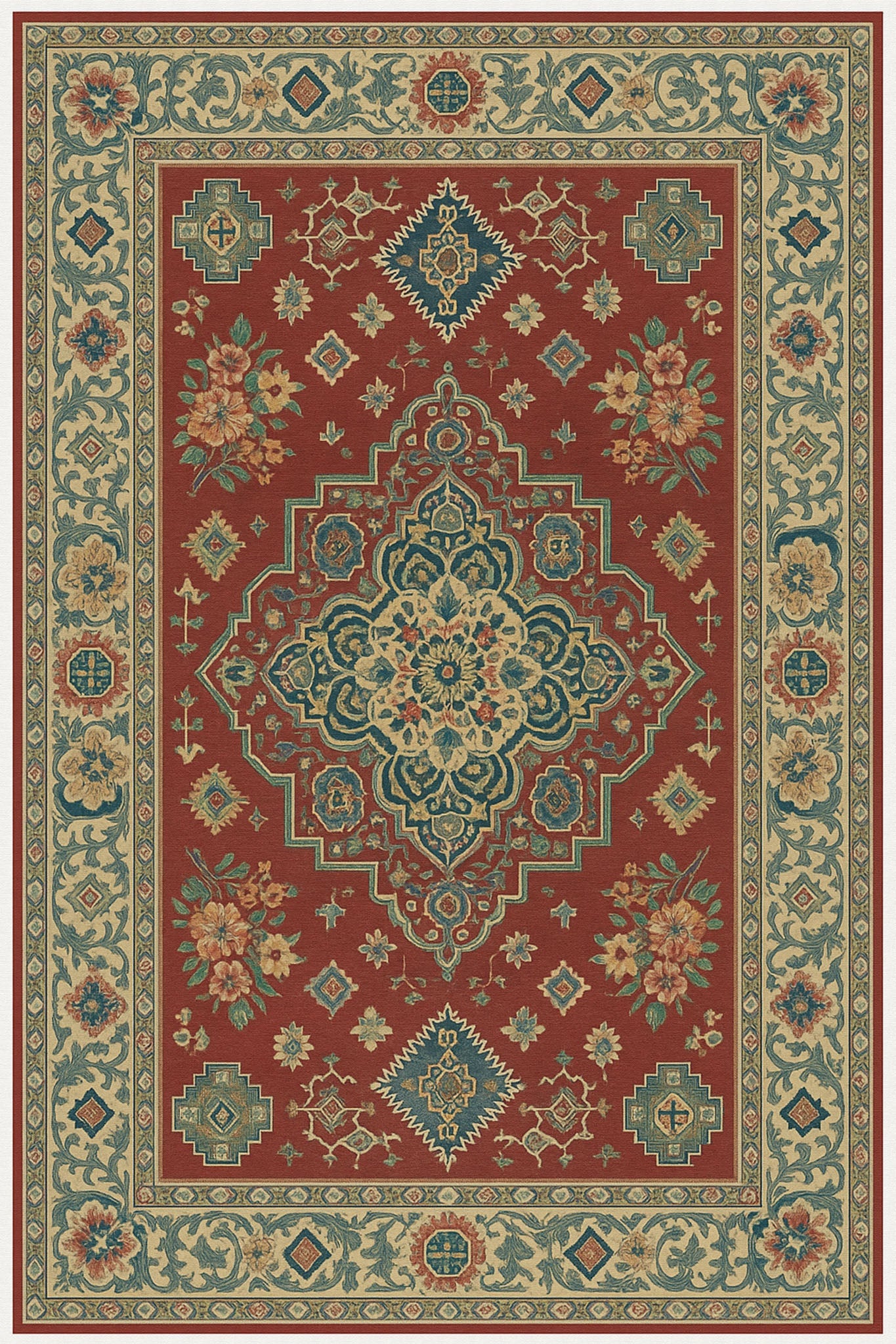 Traditional Persian Inspired Wall Tapestry