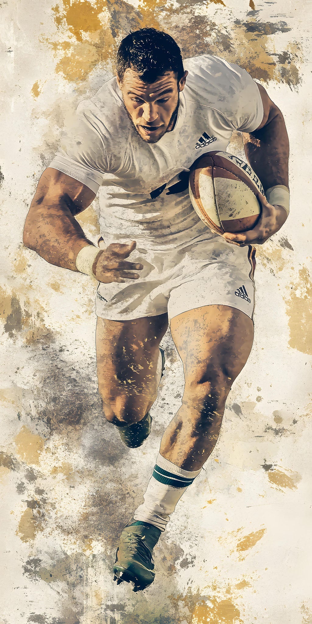 Rugby Player In Action