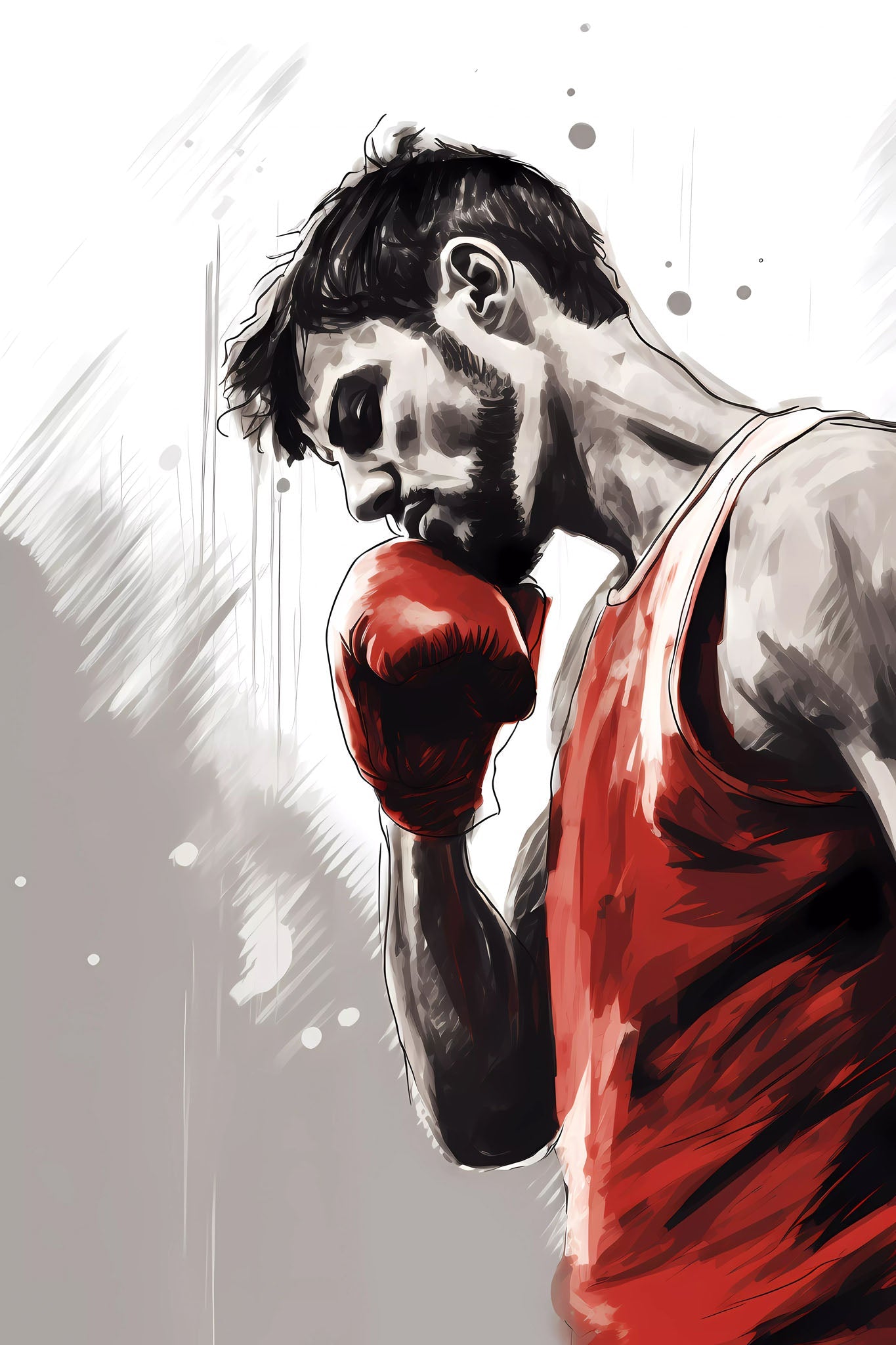 Boxing Champion Motivational Artwork