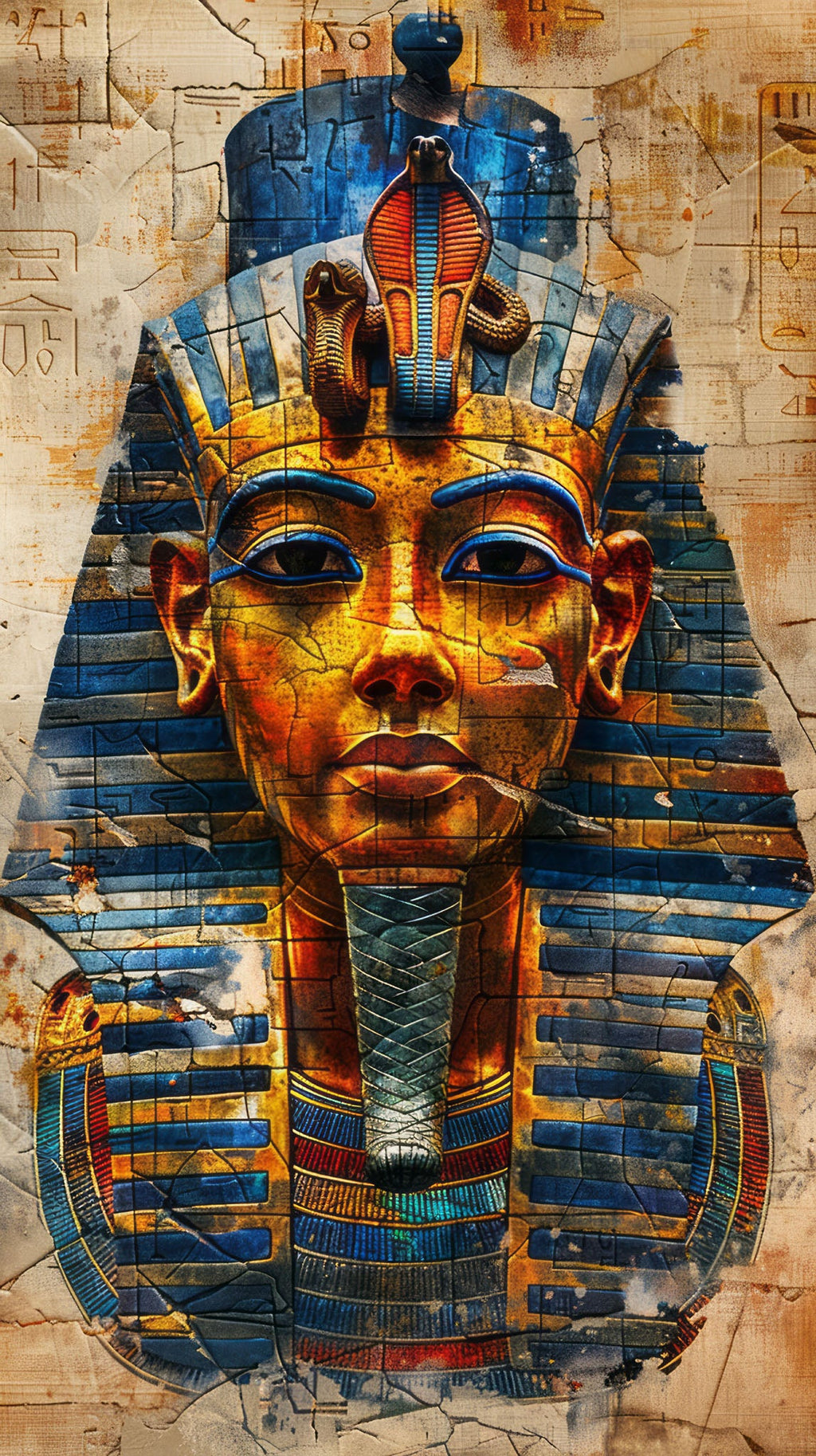 Ancient Egyptian Pharaoh Portrait Wall Art