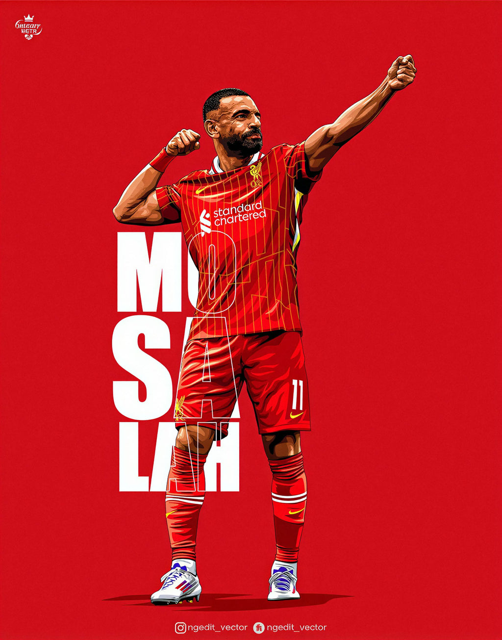 Mohamed Salah Football Player Art Print