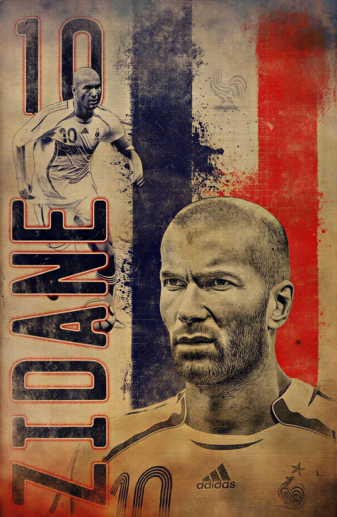 Vintage Football Legend Poster