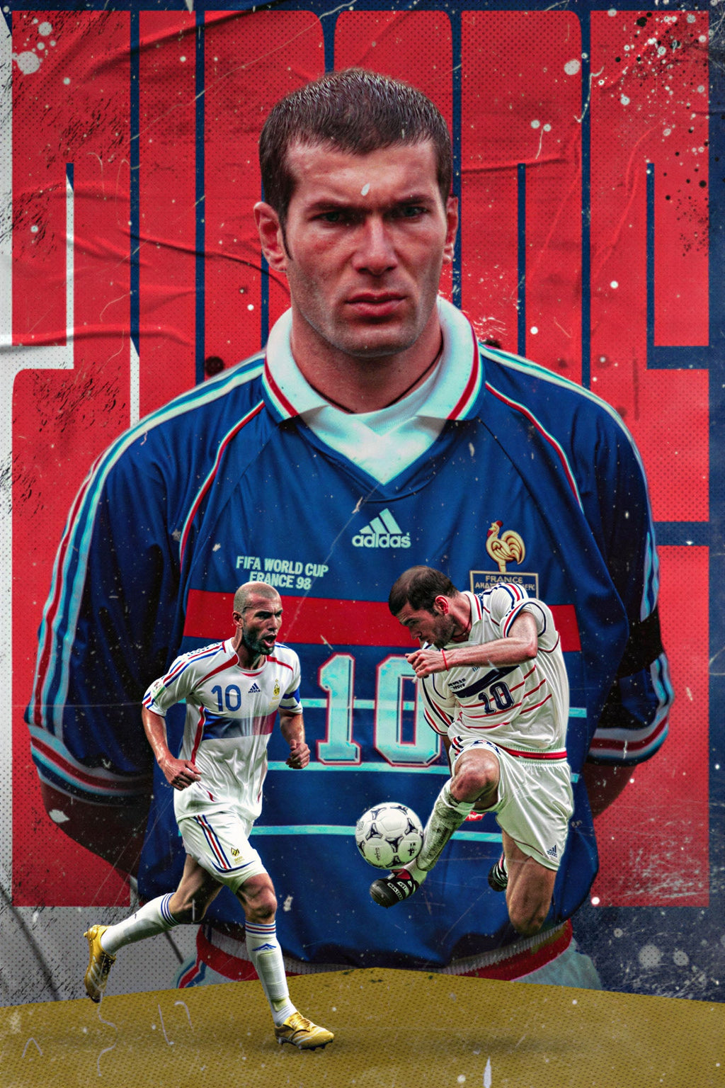 Vintage Football Legend Poster