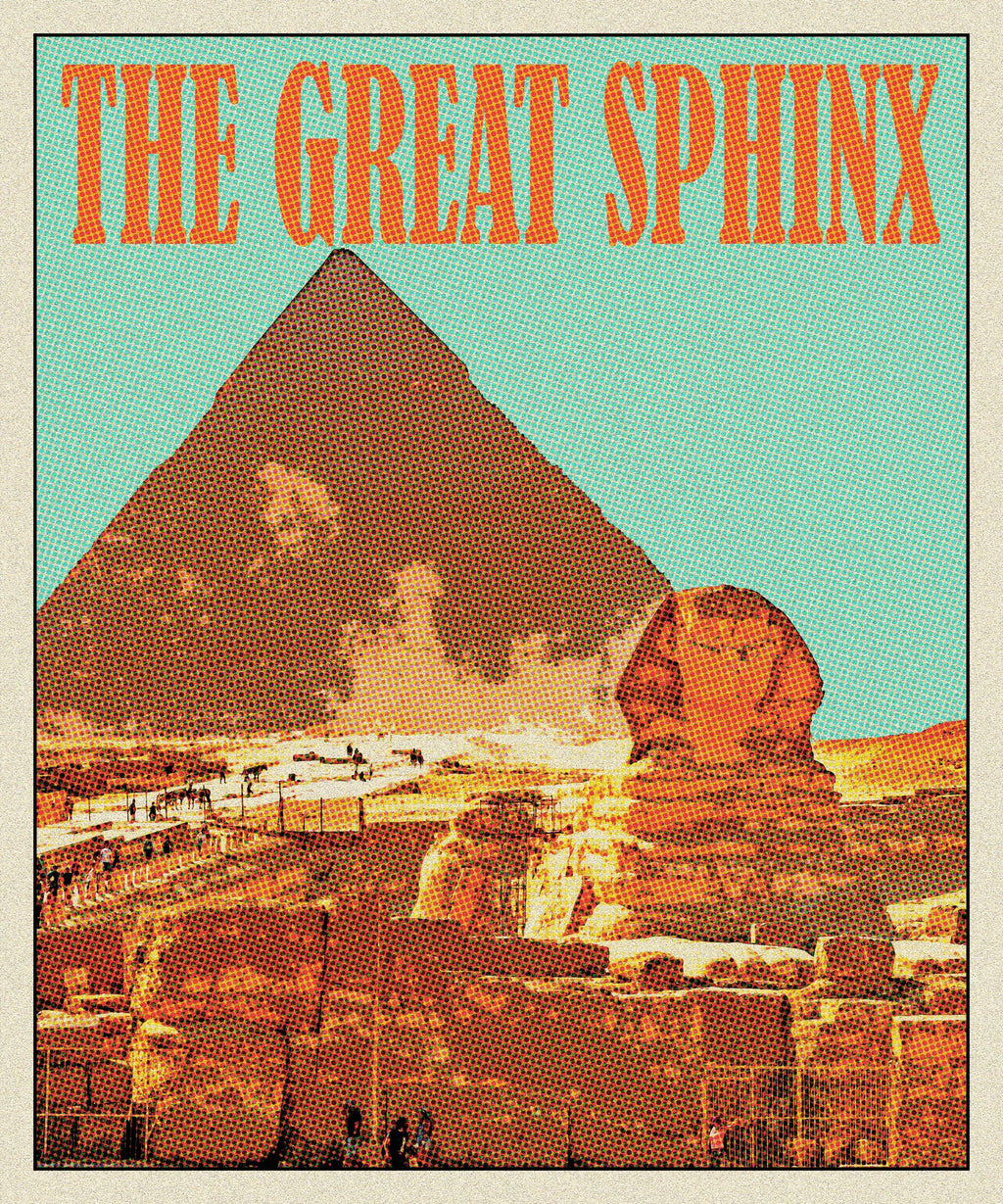 Vintage Egyptian Sphinx Poster