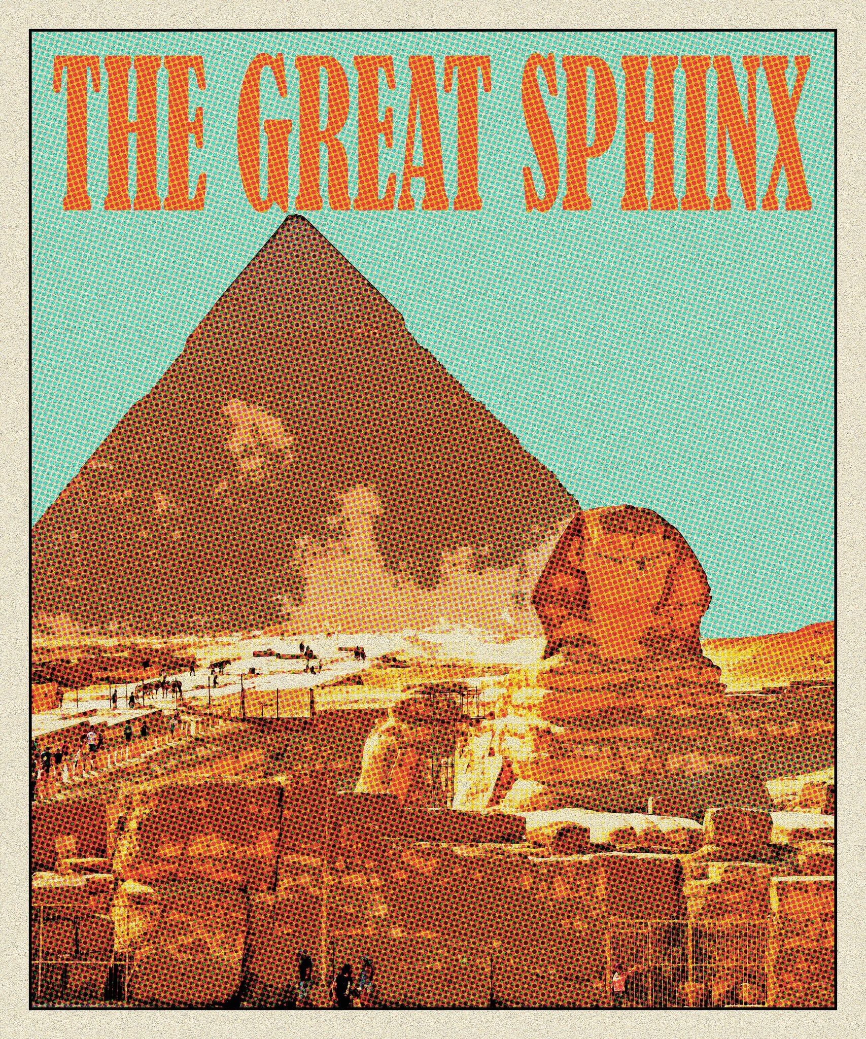 Vintage Egyptian Sphinx Poster