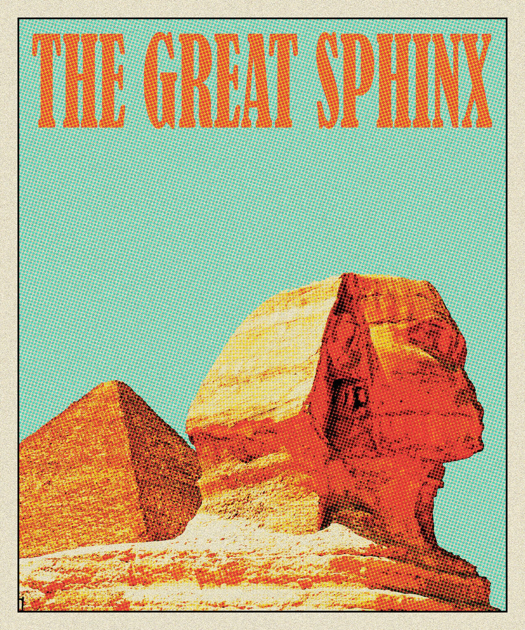 The Great Sphinx Vintage Travel Poster