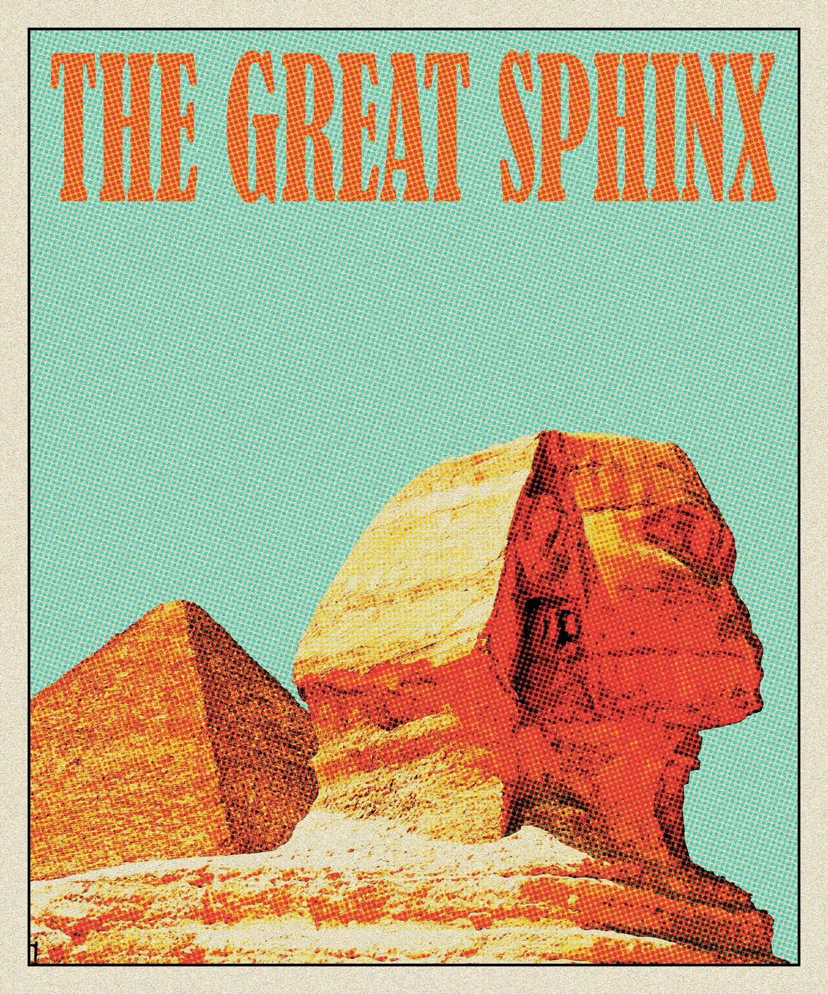 The Great Sphinx Vintage Travel Poster