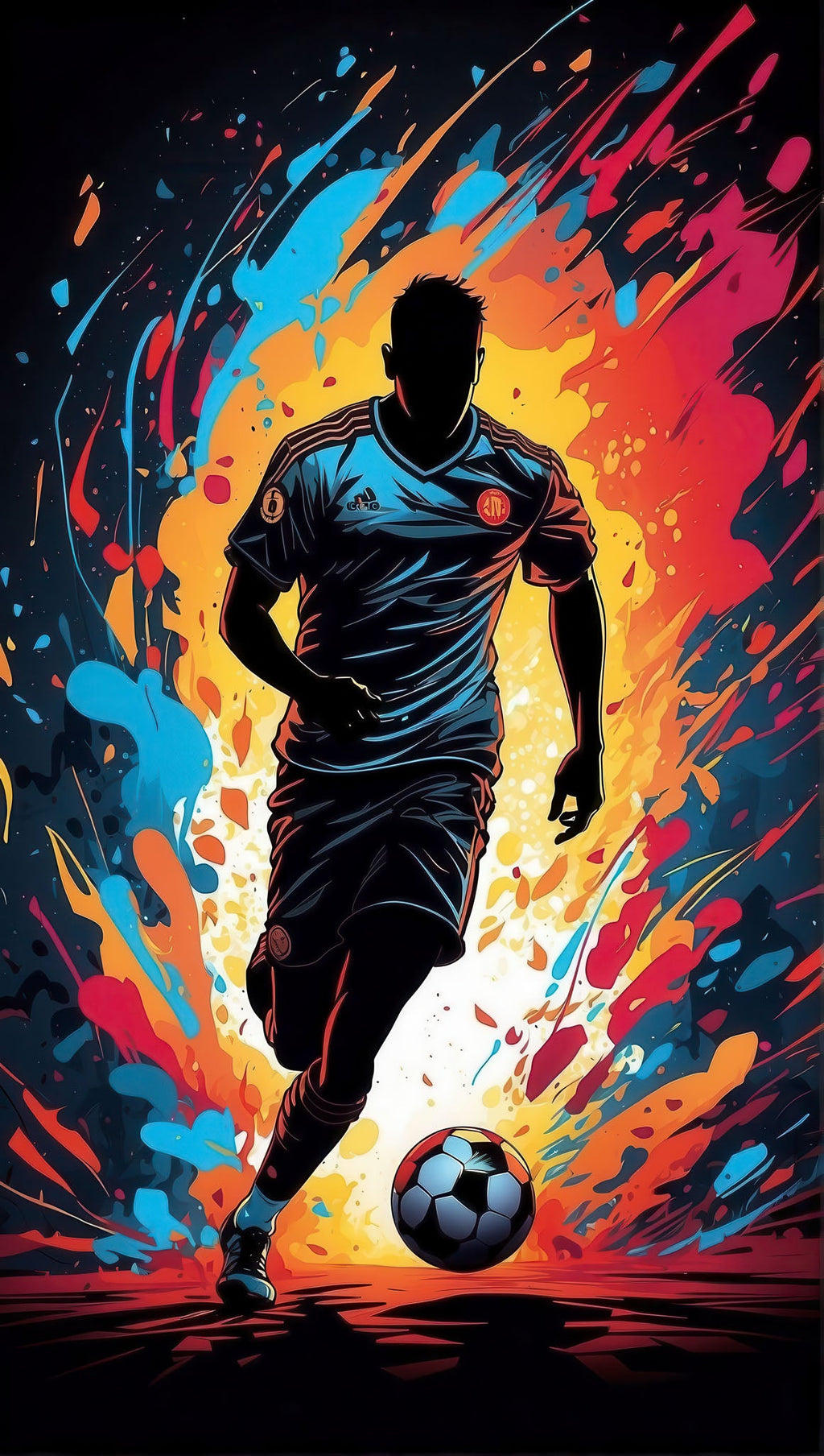 Dynamic Soccer Player Wall Art