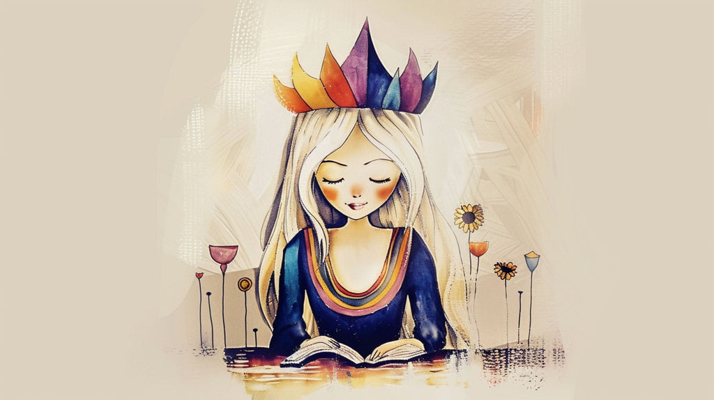 The Crowned Reader Wall Art