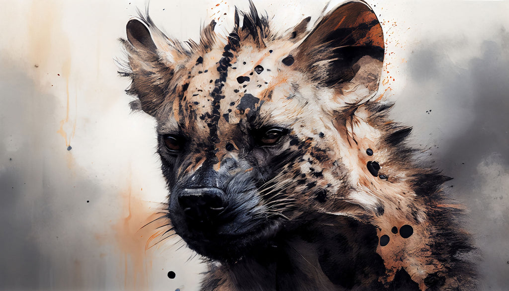 African Hyena Portrait Wall Art