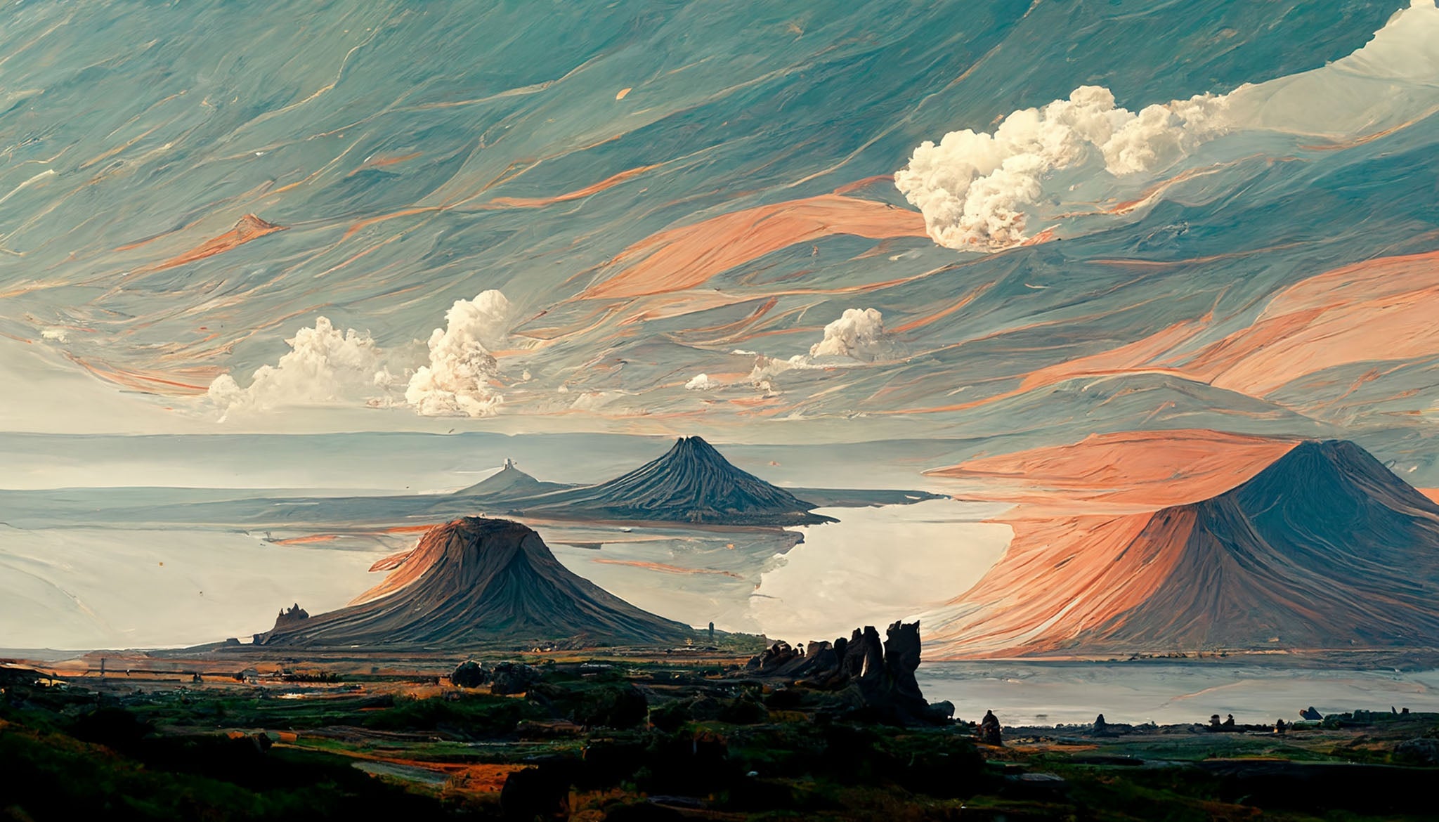 Majestic Mountain Landscape Wall Art