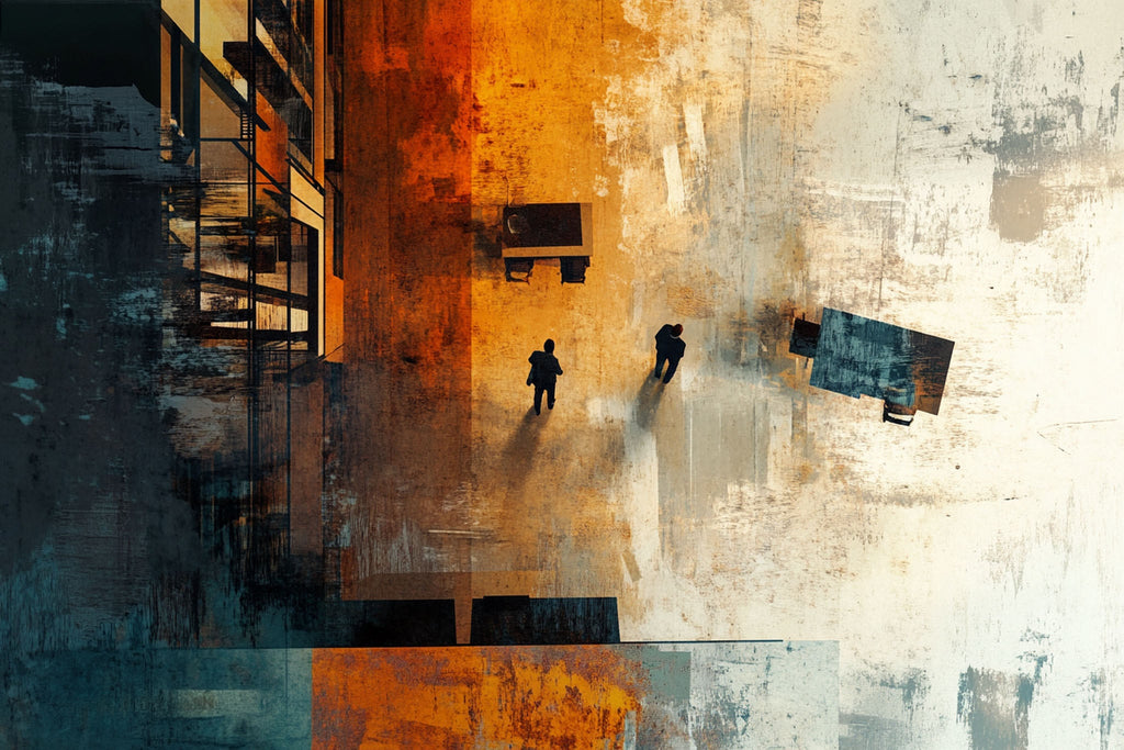 Urban Abstract Figures Wall Art