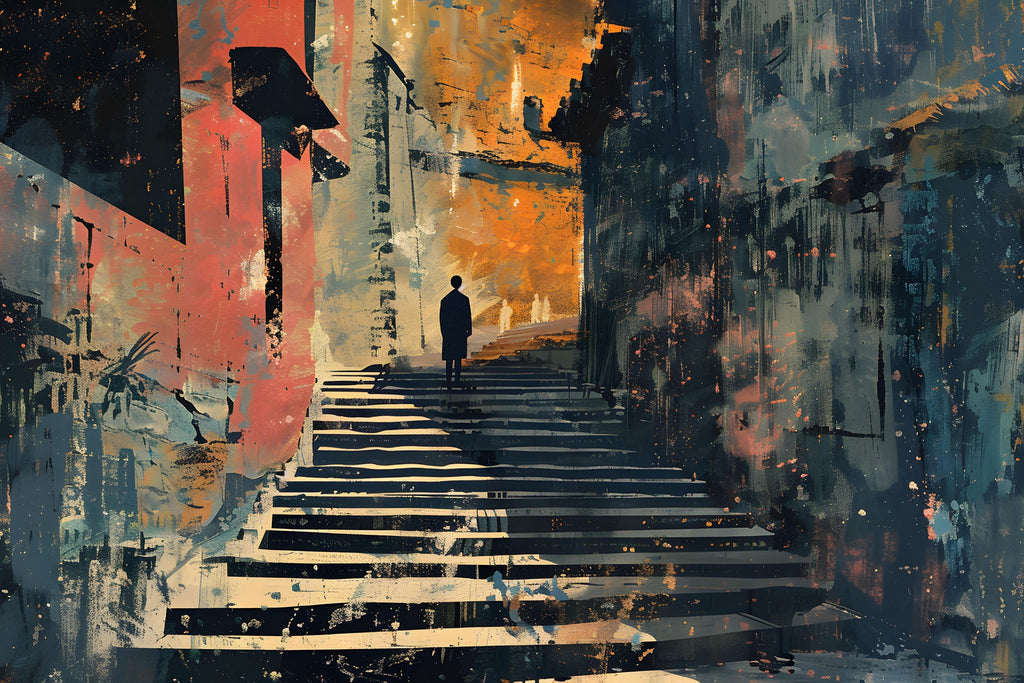 Abstract Stairway Wall Art