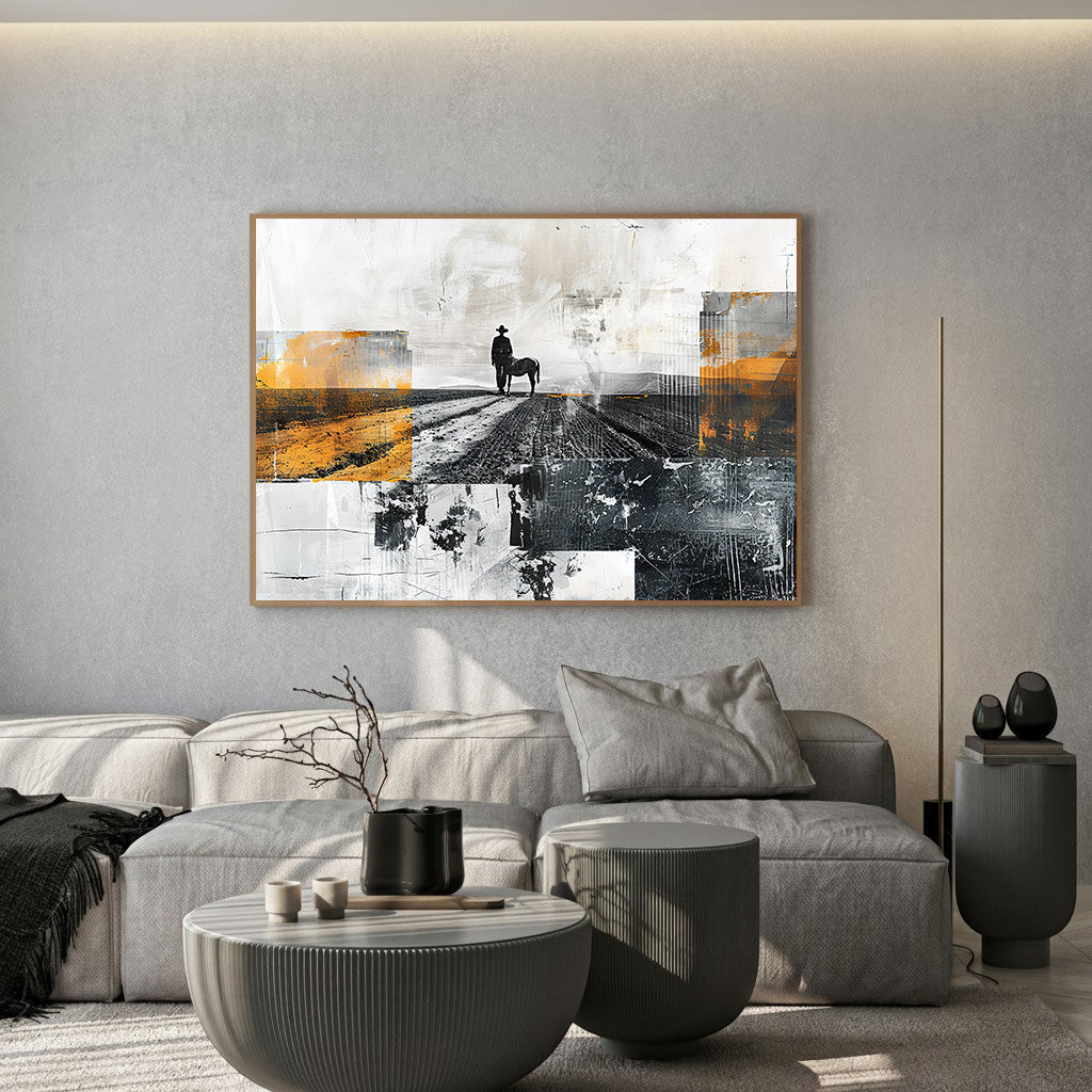 Modern Green Leaf Canvas Wall Art