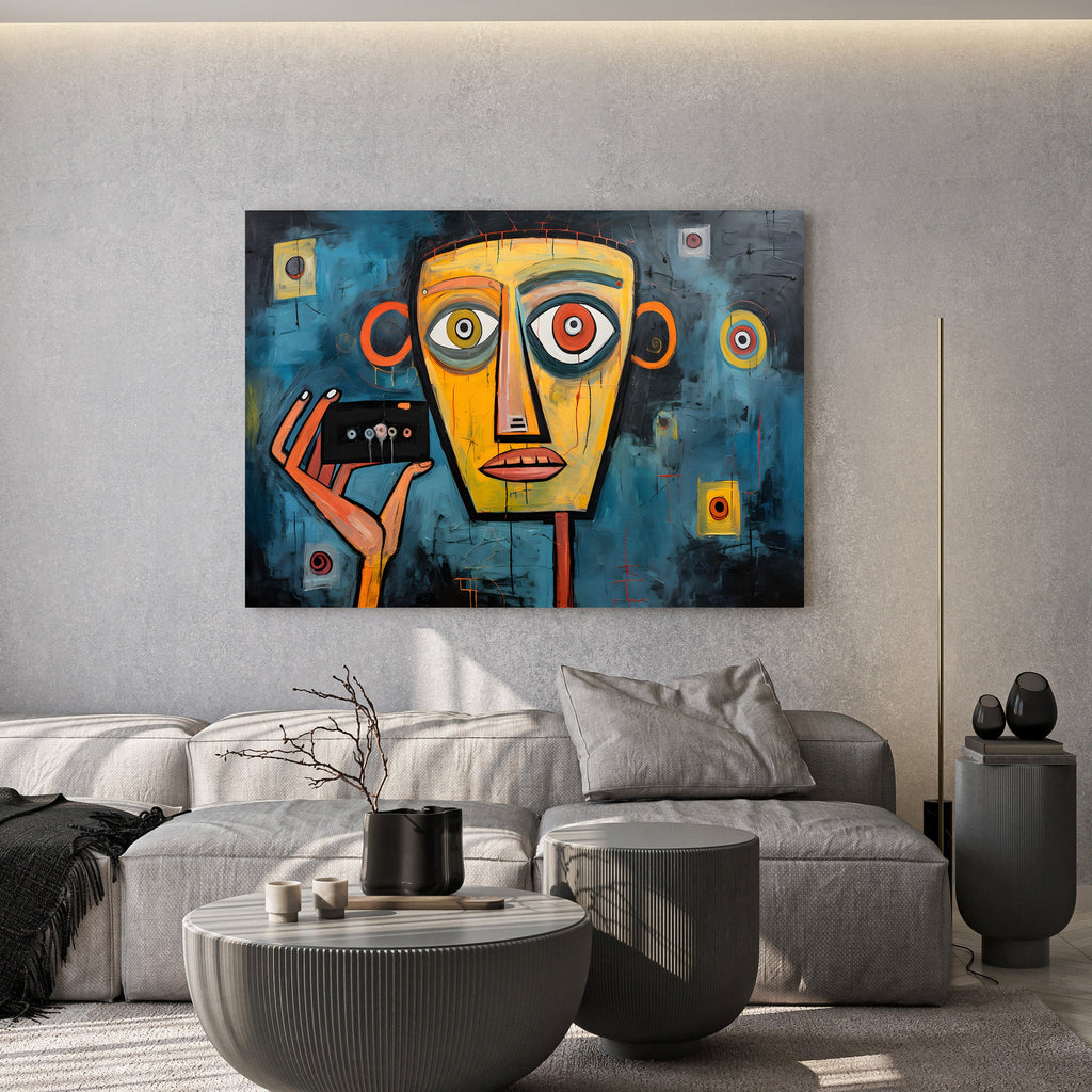 Earthy Abstract Floral Canvas Wall Art