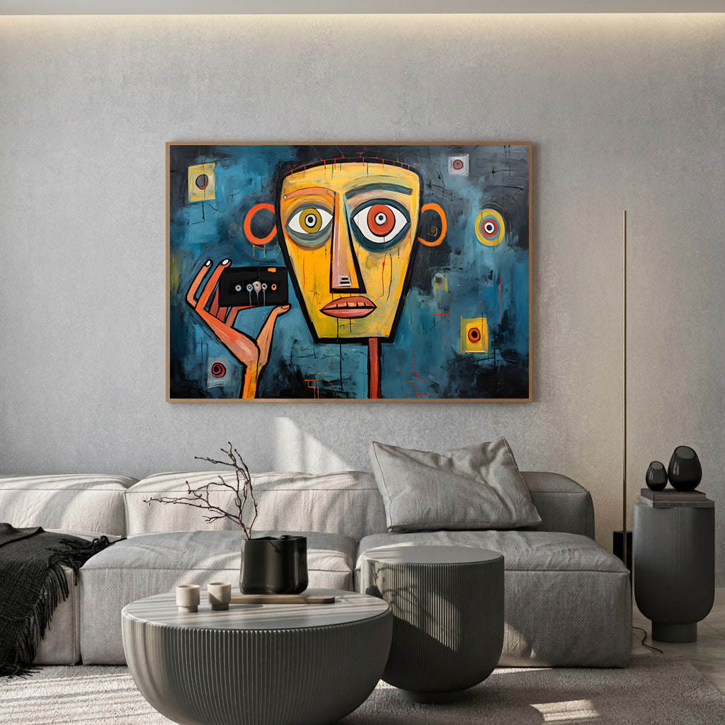 Earthy Abstract Floral Canvas Wall Art