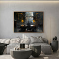 Organic Leaf Framed Canvas Wall Art