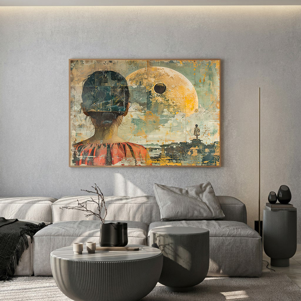 Clean Botanical Framed Canvas Wall Art