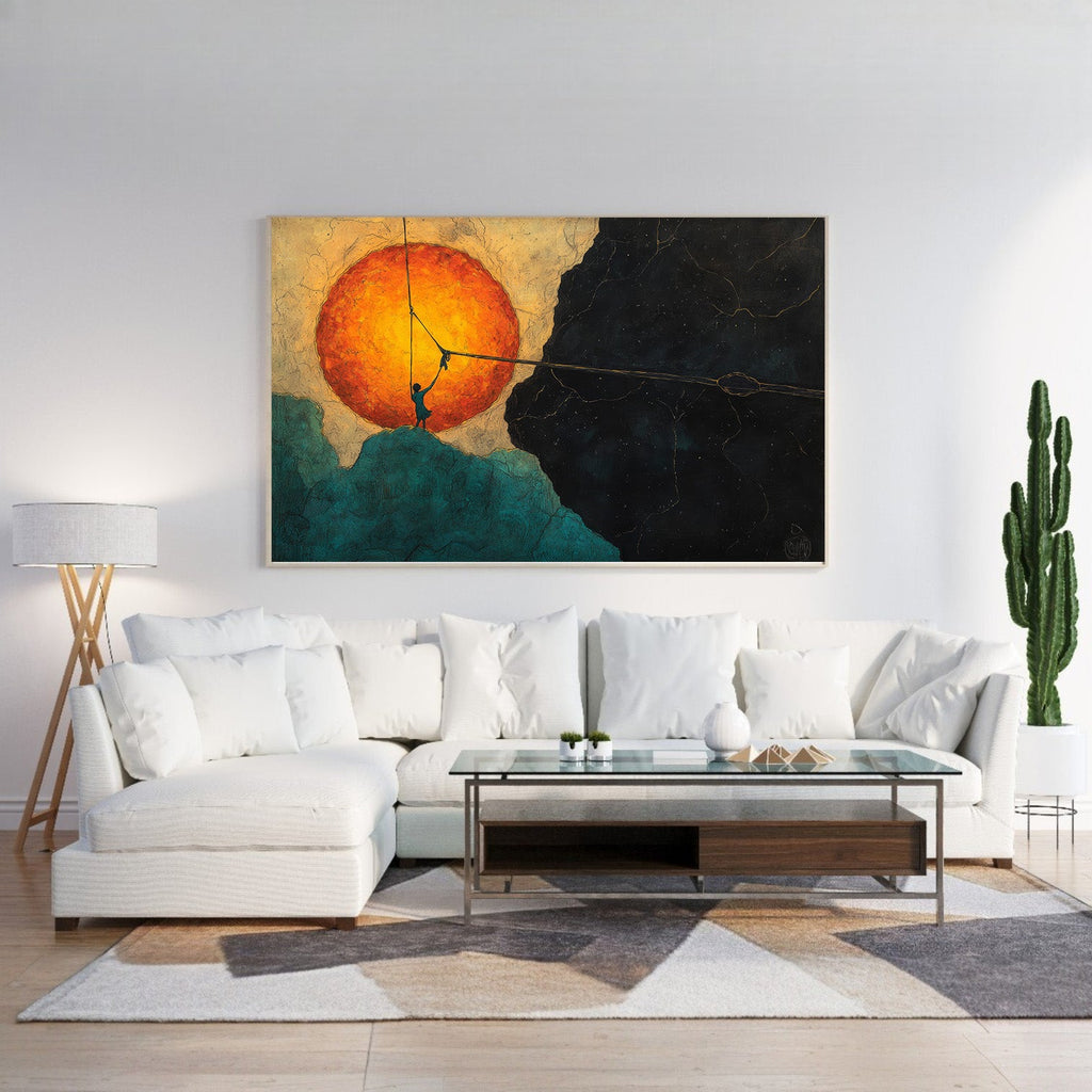 Natural Leaf Framed Canvas Wall Art