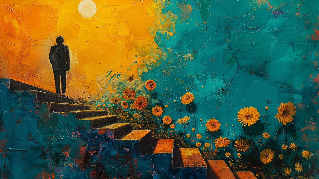 Abstract Stairway To The Sun Wall Art