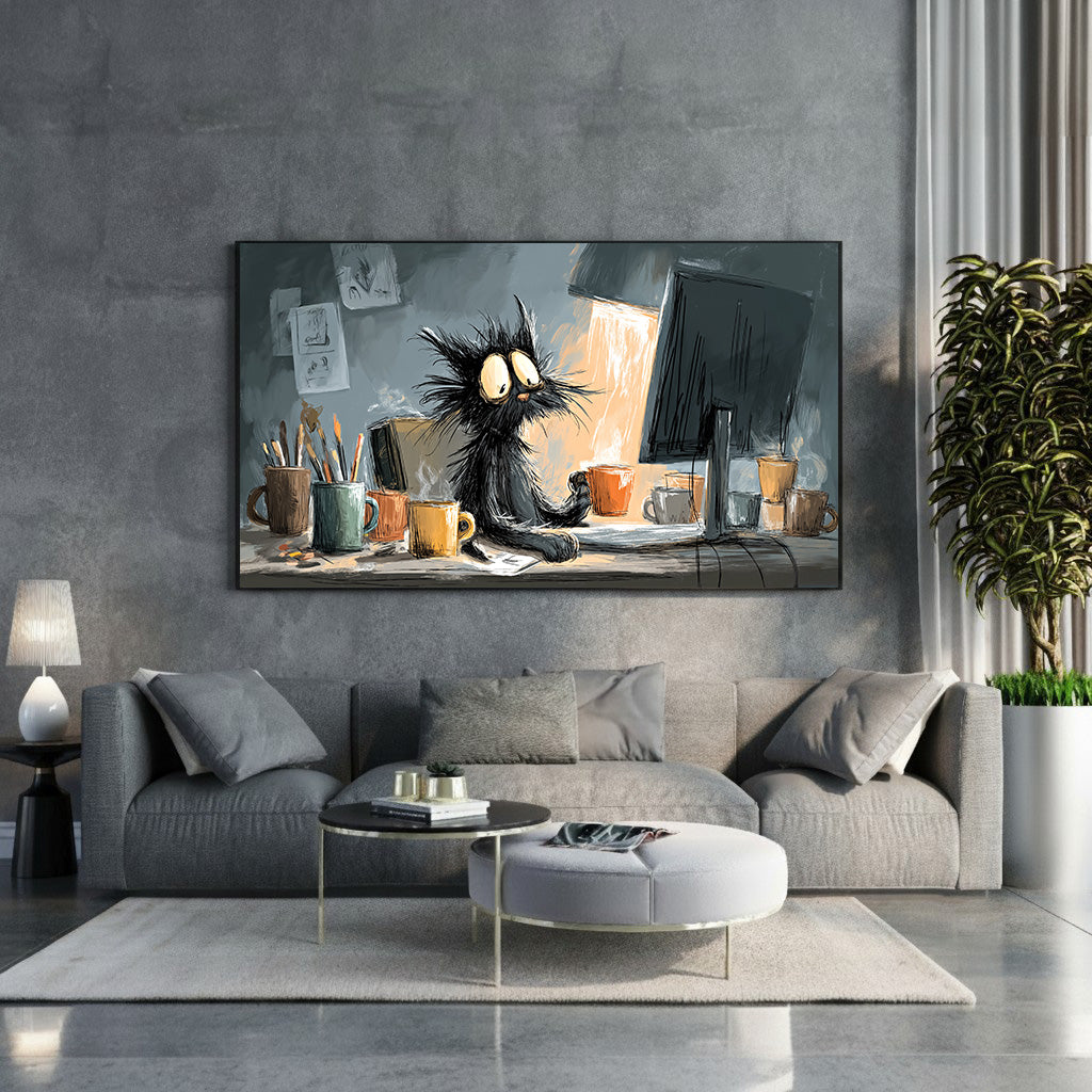 Botanical Leaf Framed Canvas Wall Art