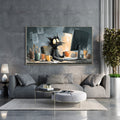 Botanical Leaf Framed Canvas Wall Art