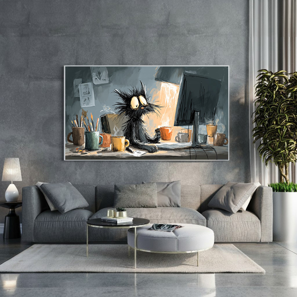 Botanical Leaf Framed Canvas Wall Art