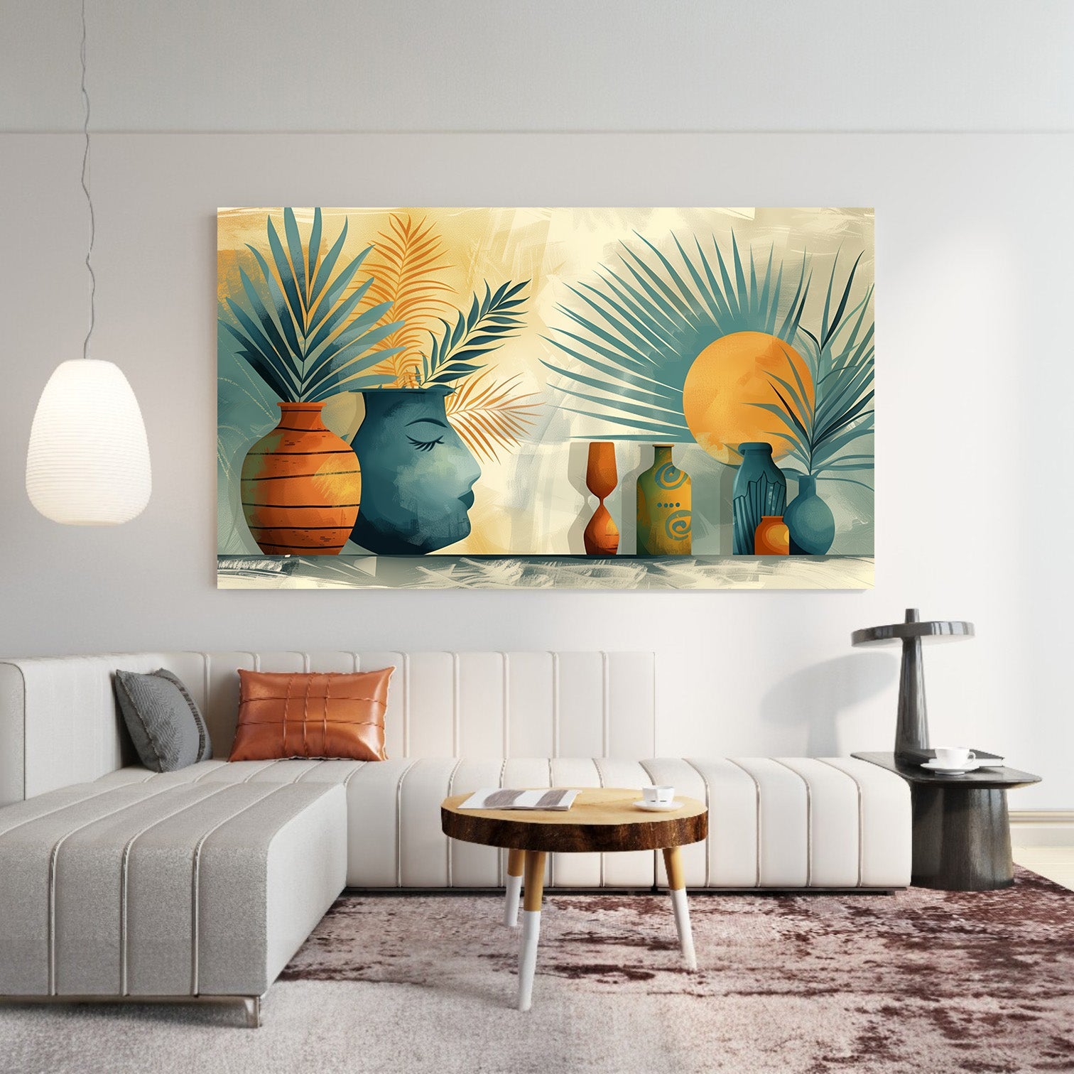 Calm Botanical Framed Canvas Wall Art