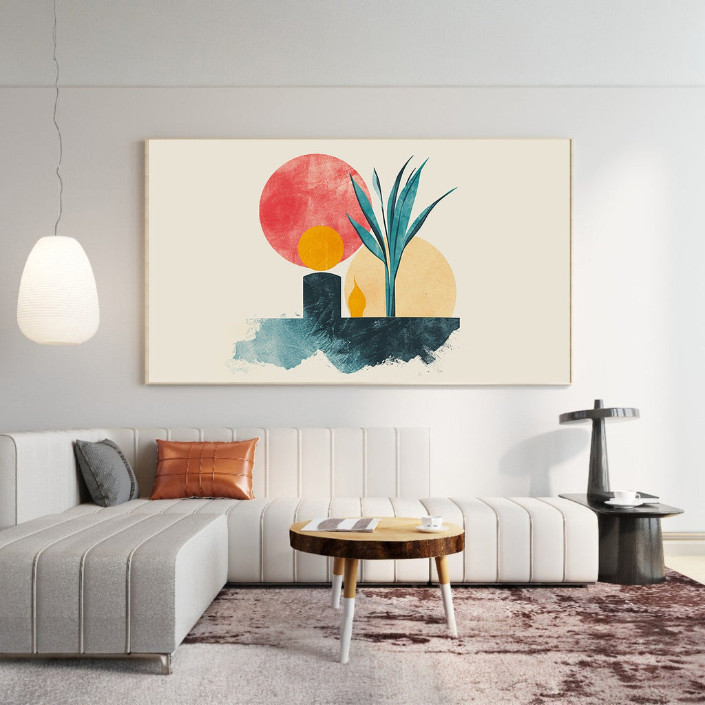 Natural Botanical Framed Canvas Wall Art