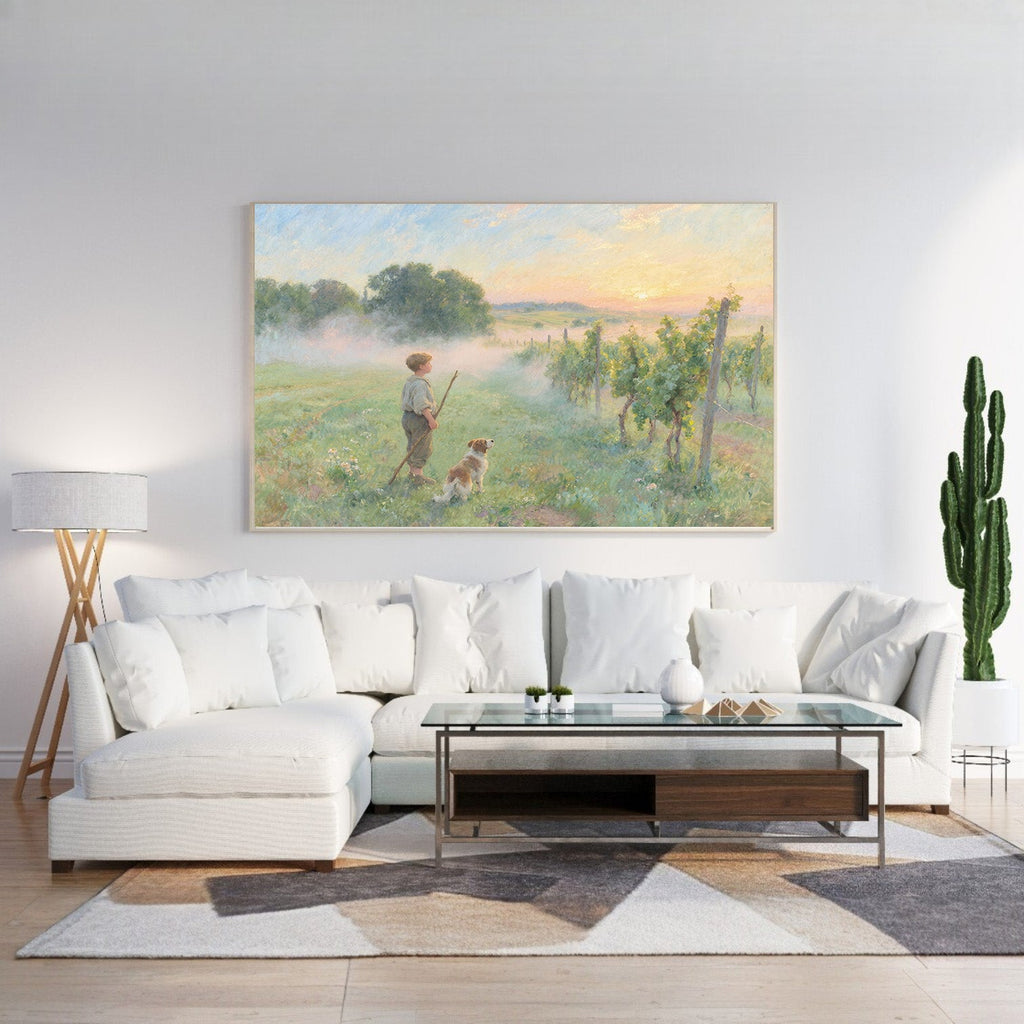 Minimal Botanical Framed Canvas Wall Art