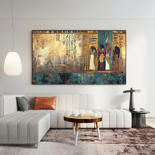Abstract Botanical Framed Canvas Wall Art