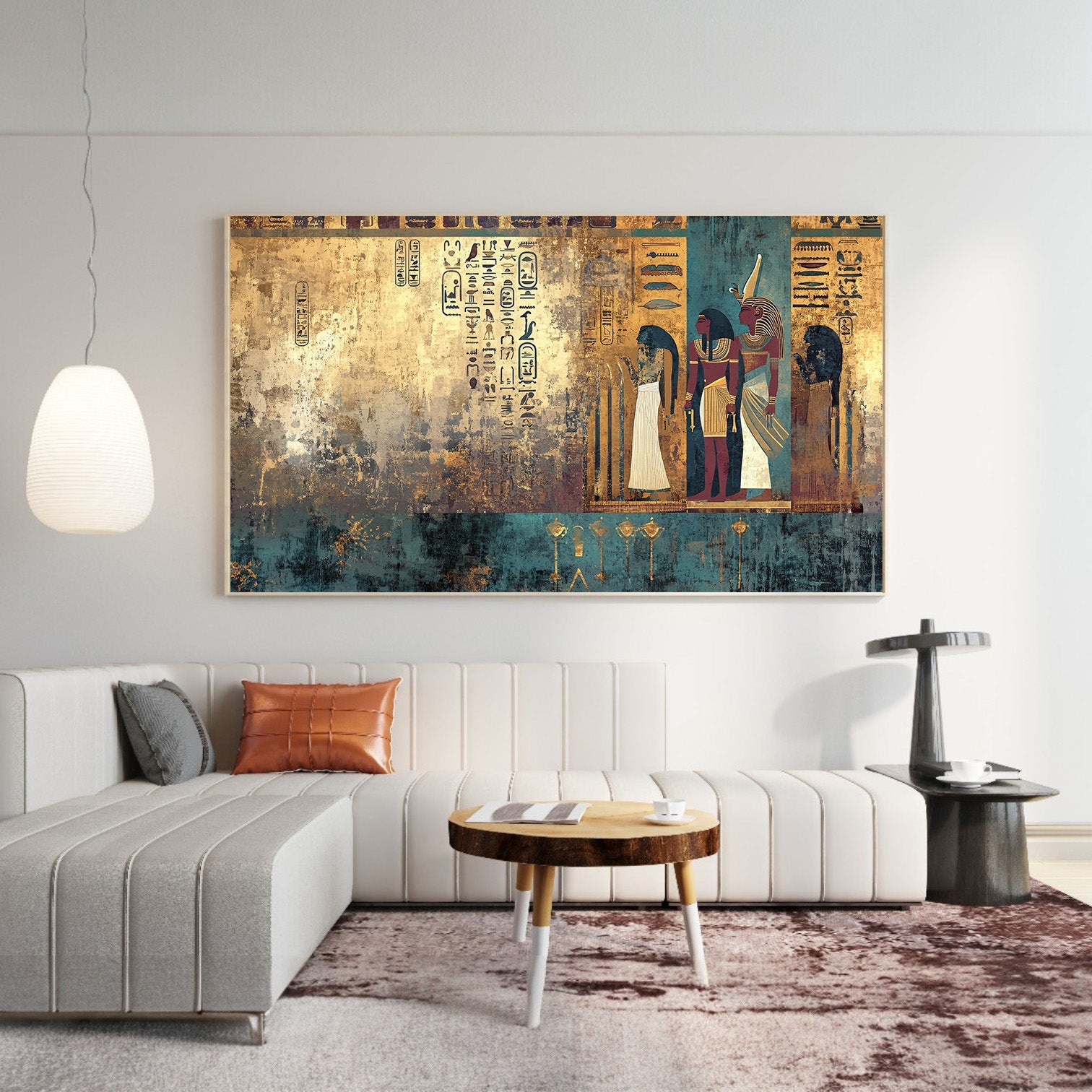 Abstract Botanical Framed Canvas Wall Art