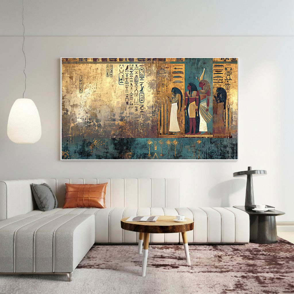 Abstract Botanical Framed Canvas Wall Art
