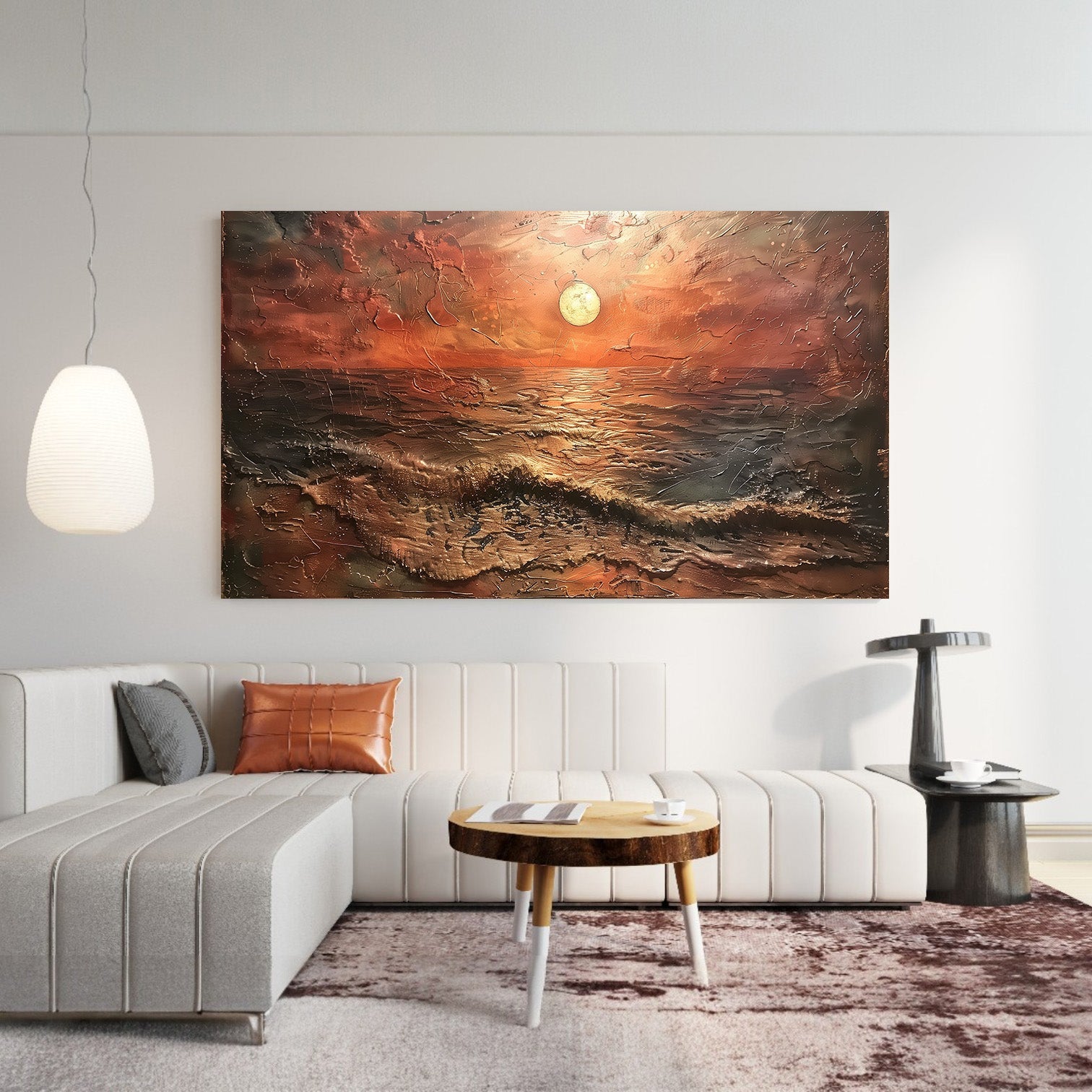Abstract Botanical Framed Canvas Wall Art