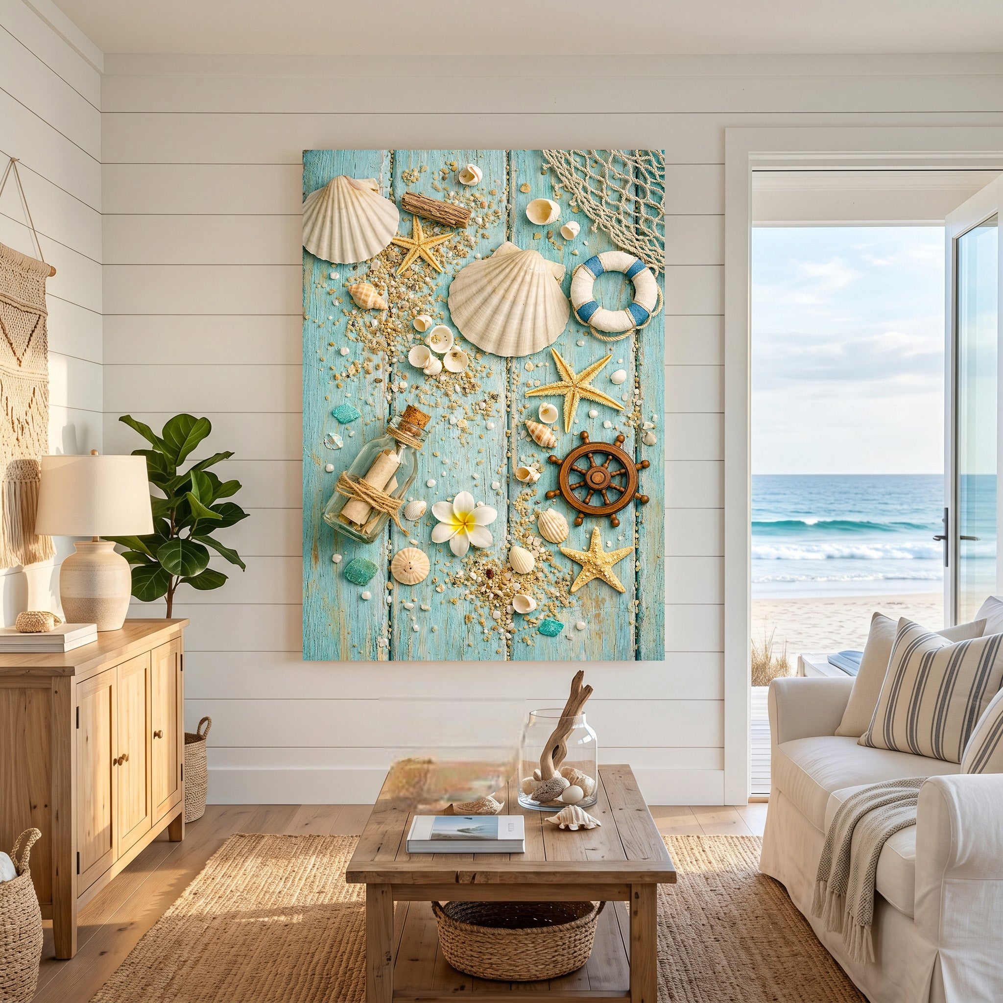 Nautical Beach Treasures Wall Art