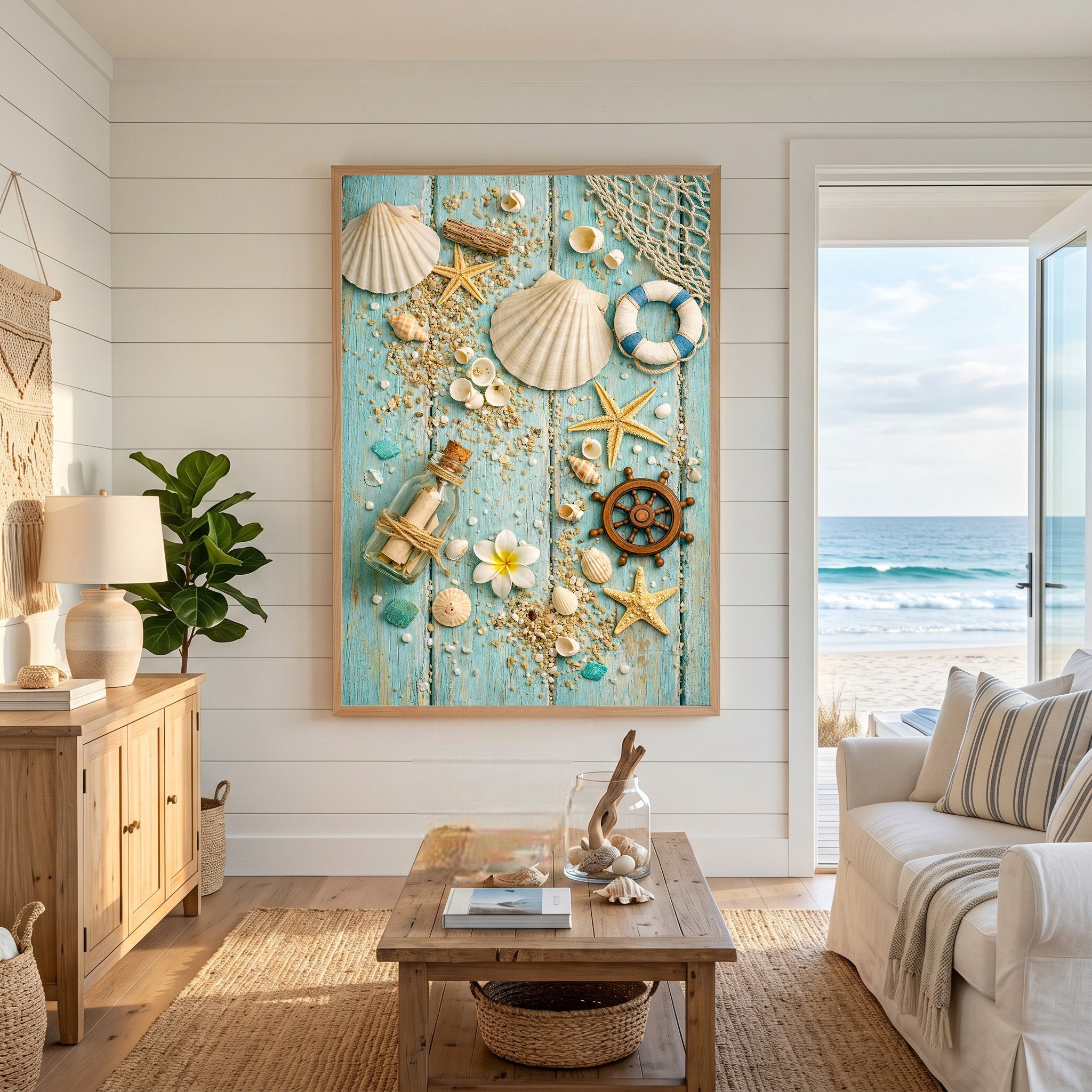 Nautical Beach Treasures Wall Art