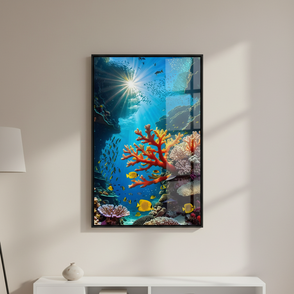 Colorful Ocean Animals Canvas Wall Art