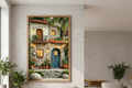 Mediterranean Stone House Canvas Wall Art