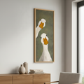 Playful Duck Duo Canvas Art