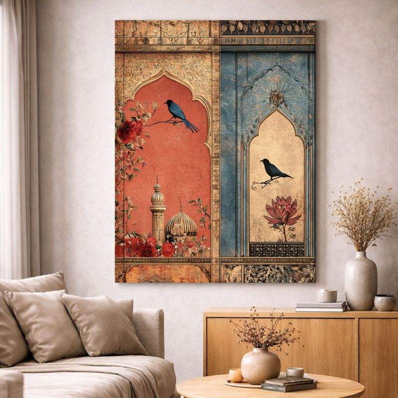 Oriental Birds Canvas