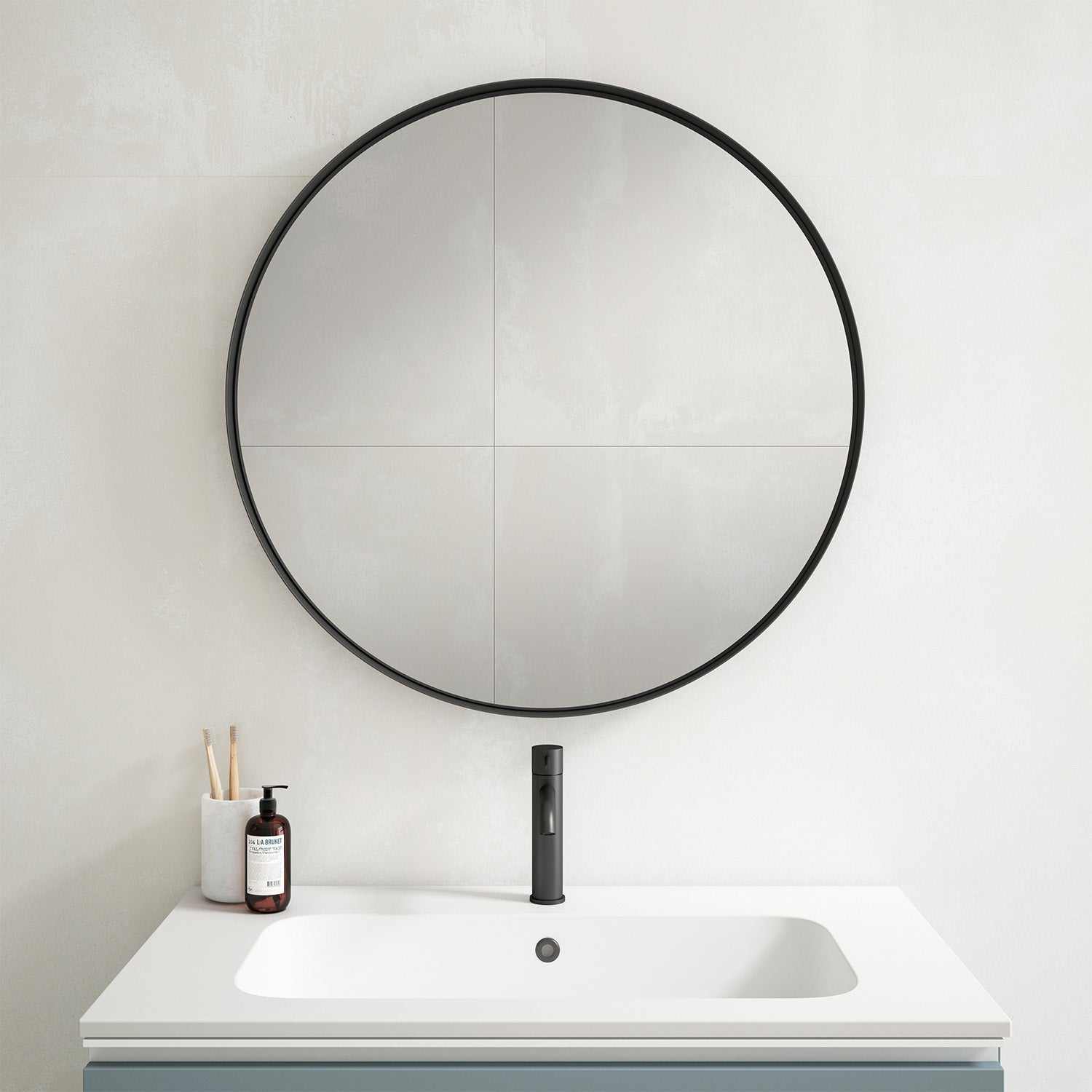 Circa - LED Metal Round Mirror