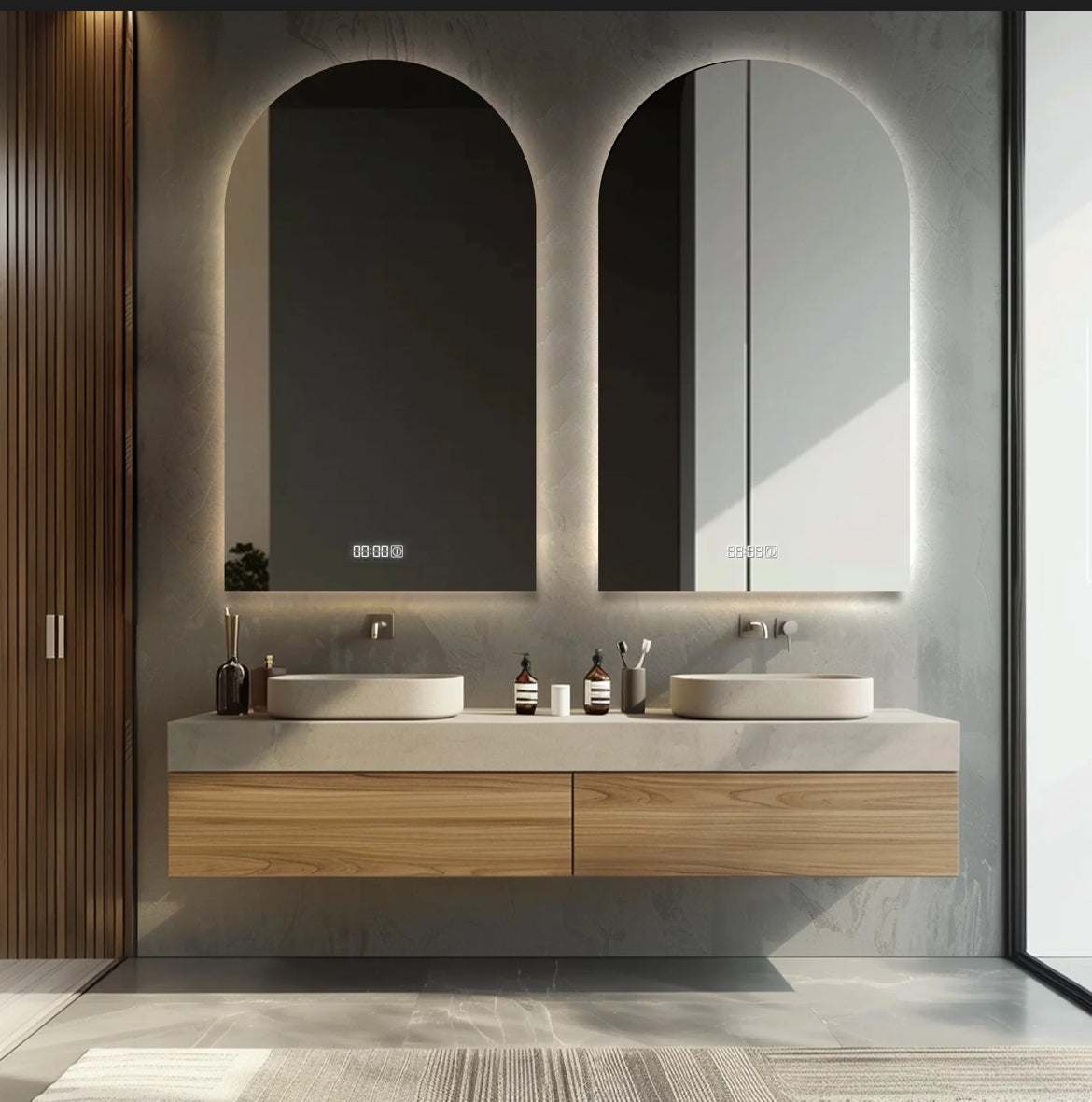 Arclume - LED Backlit Arch Bathroom Mirror