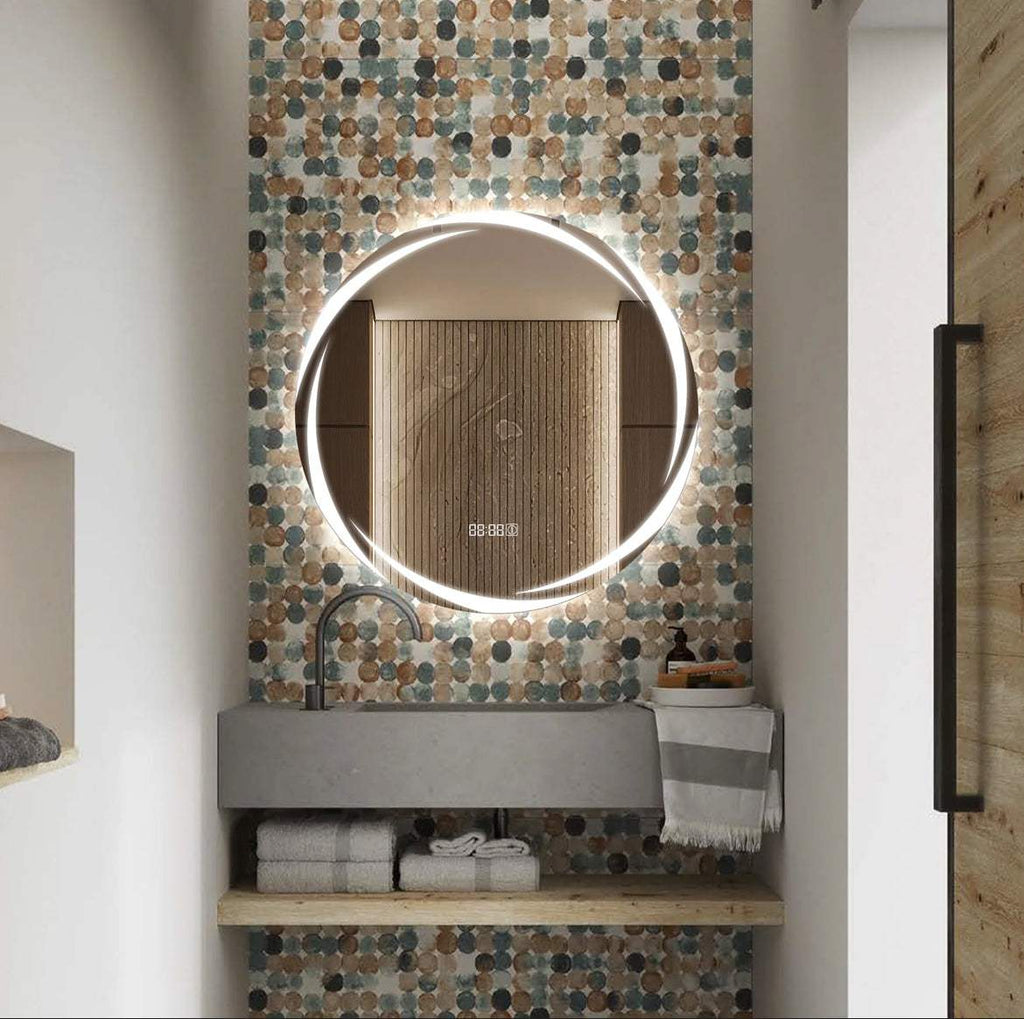 Noctura - LED Backlit Round Bathroom Mirror