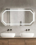 Octavia - LED Backlit Geometric Bathroom Mirror