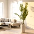 Tall Artificial Palm Tree in Fiberglass Planter