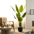 Tall Artificial Bird of Paradise Plant in Fiberglass Pot