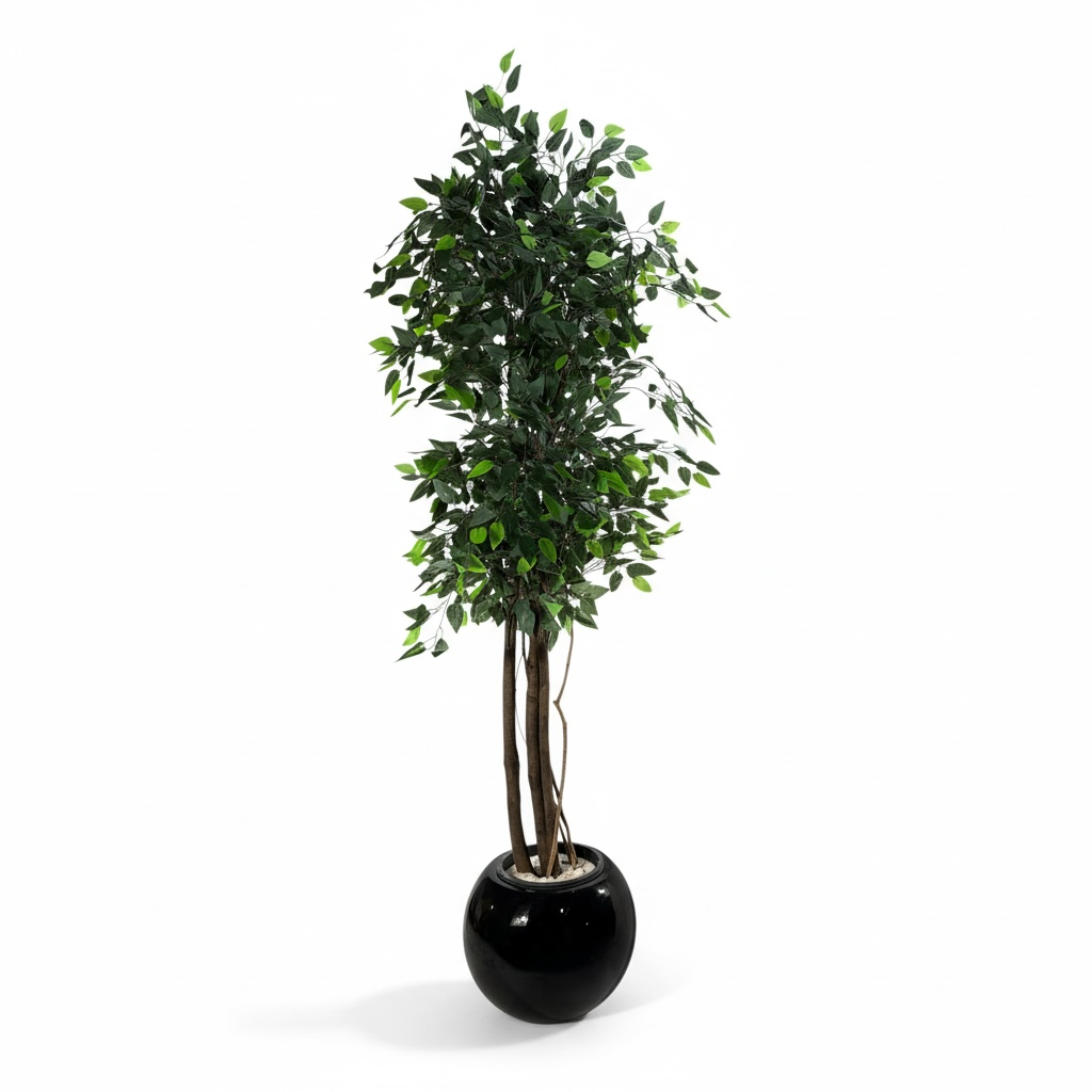 Premium Artificial Indoor Tree in Black Pot